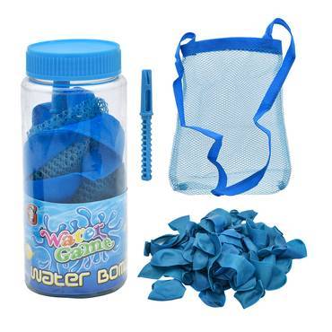  Blue Water Balloon Set With Mesh Bag - 60 Pieces - Water Toys & Pools 