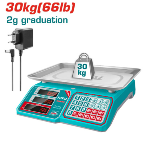 ميزان الكتروني 30Kg توتال 