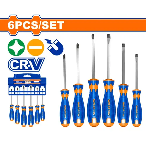 طقم مفكات يد ربل 6Pcs WADFOW 