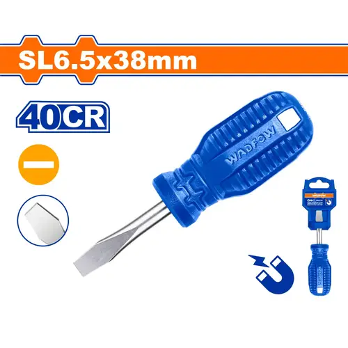 مفك يد ازرق شق SL6.5x38mm WADFOW 