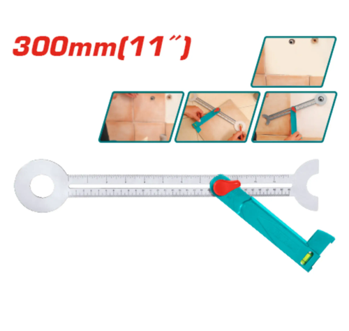 زاوية علام متحرك دائري 300mm توتال 