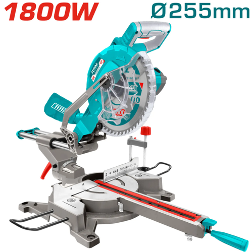 ماكينة قص خشب قاعدة 1800W 255mm سحاب توتال