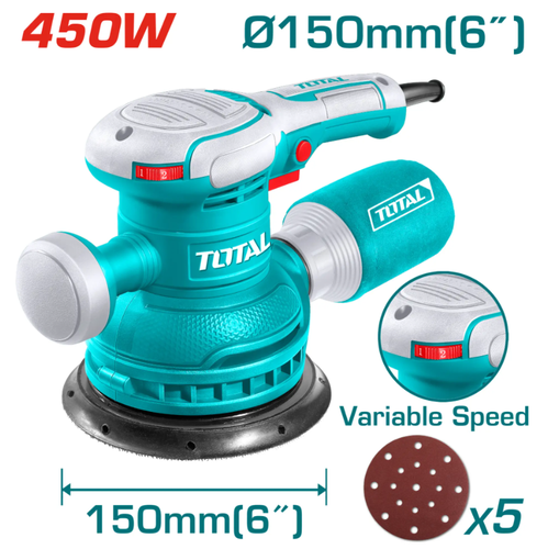 ماكينة صنفرة خشب 450W توتال 