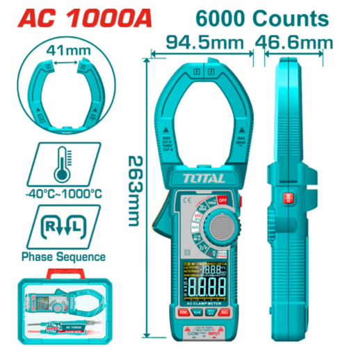 كلامب ميتر ديجيتال AC 1000A توتال 