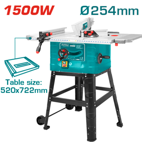 منشار طاولة 1500W 254mm توتال
