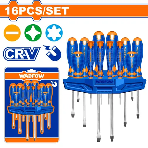 طقم مفكات يد ربل 16Pcs WADFOW 