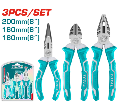 طقم زرادية يد ربر 3PCS/SET توتال 