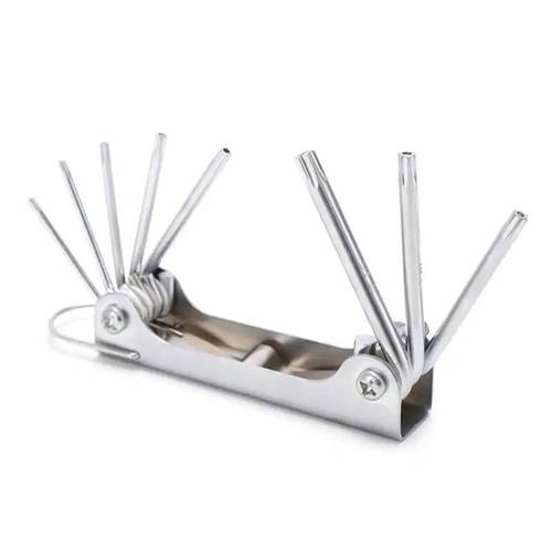 كونفي مجموعة مفاتيح نجمة قابلة للطي GJ-0054، 8 قطع، مقاسات T9-T40