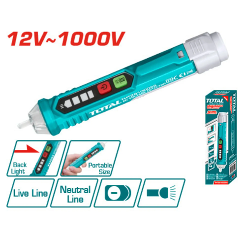 فاحص جهد الكهرباء 12V~1000V توتال 