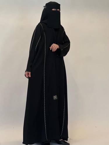 عبايه انترنت نص كلوش مع قيطان