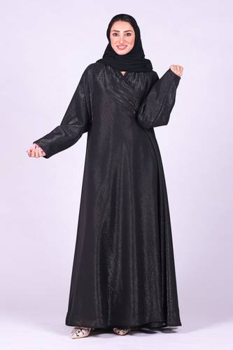 عبايه كلوش لمعه رصاصي