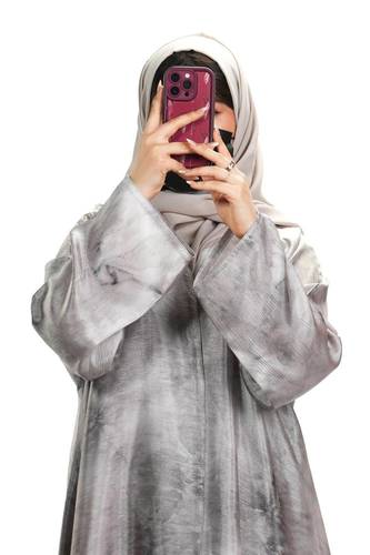 عباية لف ملون