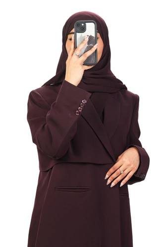 عباية بليزر مبطن مع جيوب