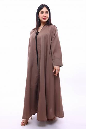 عبايه موديل الكم مصفوط ملون
