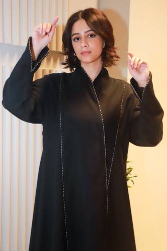 عباية كتان كلفه كرستال تحديد