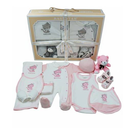 طقم هدايا مواليد 12 قطعة – مجموعة متكاملة لحديثي الولادة