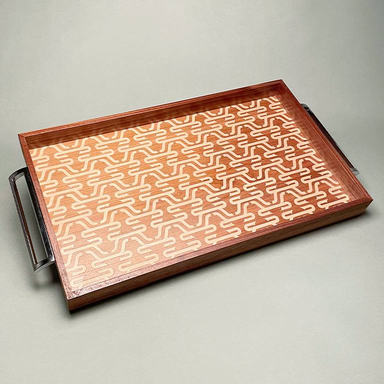 Letters Wood Tray حرف ح