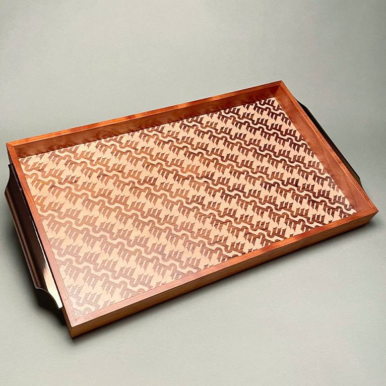 Letters Wood Tray حرف س