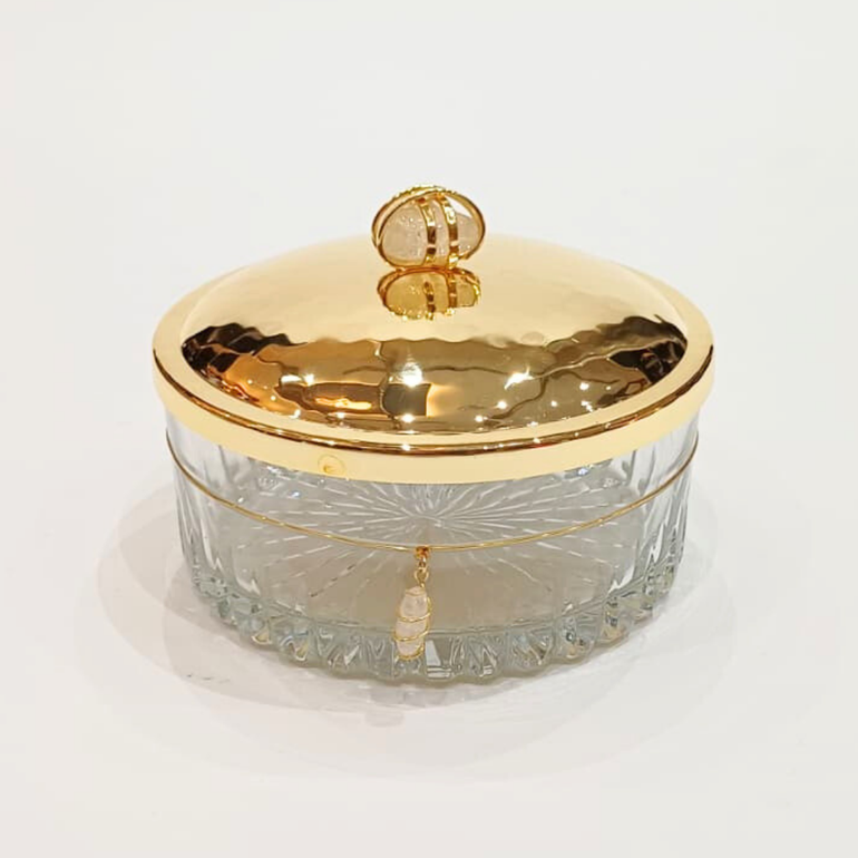 Flat Jar Tmreya M. Gold/White