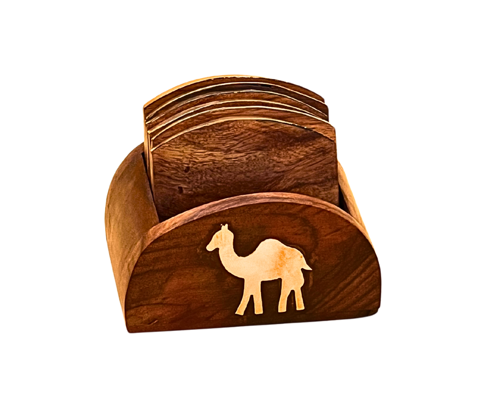 كوستر خشبي جمل 