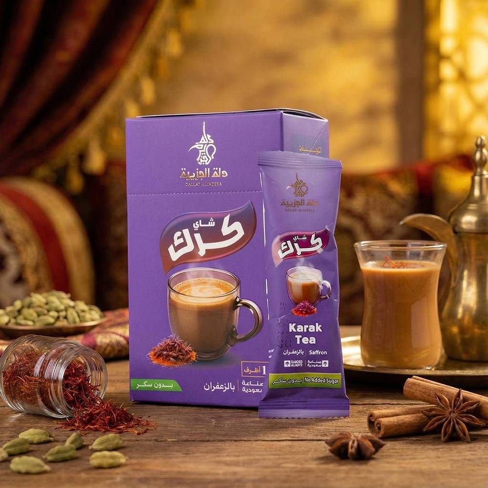 بوكس اظرف شاي الكرك بالزعفران 