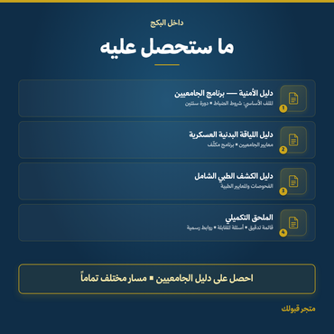 بكج كلية الملك فهد الأمنية — جامعيين - 3