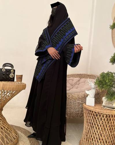 عباية شيفون طبقات