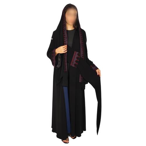 عباية كريب اسود