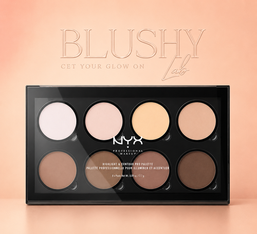 NYX Highlight and Contour Pro Palette - إن واي إكس مجموعة كنتور محدد وجه والاضاءة برو