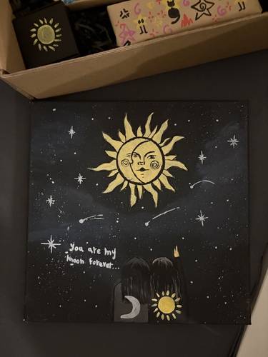 لوحة you are my moon forever