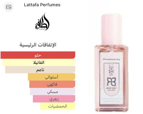 معطر الجسم مستوحى من عطر يارا 100# حجم 200 مل - كود BB-3