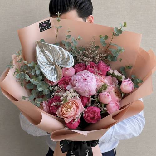 باقة ورد طبيعي
