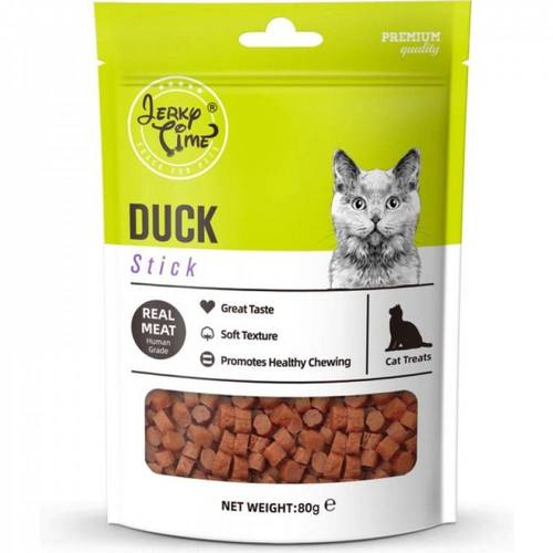 جيركي تايم مكافآة للقطط سوفت عصا البط وجبه ممتعة 80غ