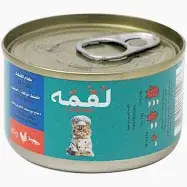 لقمه طعام رطب للقطط بالدجاج وسمك الماكريل في المرق 85غ