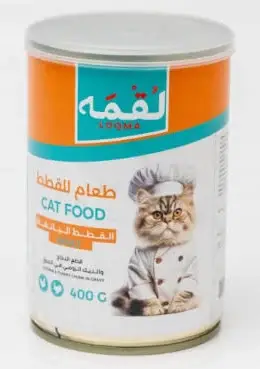 لقمه معلبات طعام رطب للقطط البالغة بنكهة الدجاج والديك الرومي في المرق 400غ