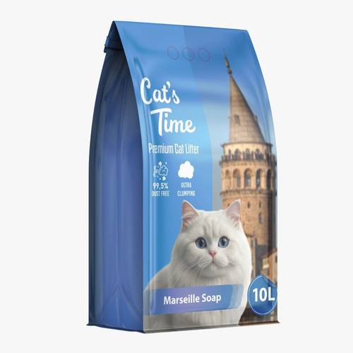 رمل قطط Cats Time 10L برائحة الصابون المنعش