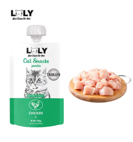 معجون لولي للقطط بالدجاج 110غ (12pcs)