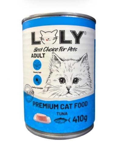 لولي معلبات طعام رطب للقطط 410 جرام تونا (24pcs)