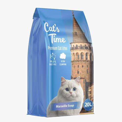 رمل قطط Cats Time 20L برائحة الصابون المنعش