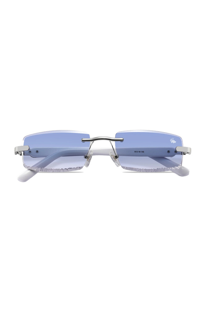 DIAMOND CUT MABEL BLUE | WHITE