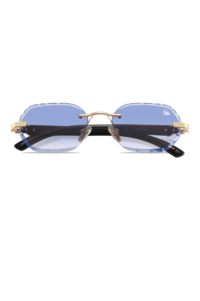 Diamond Cut Willow Blue | Black
