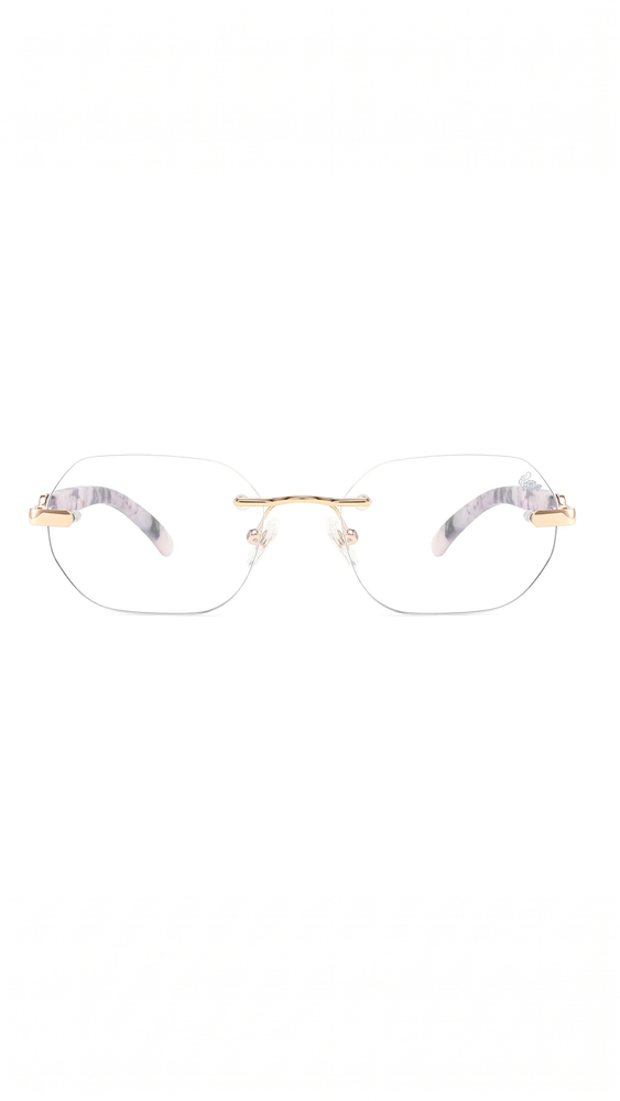 Willow White Marble Anti Blue | Gold