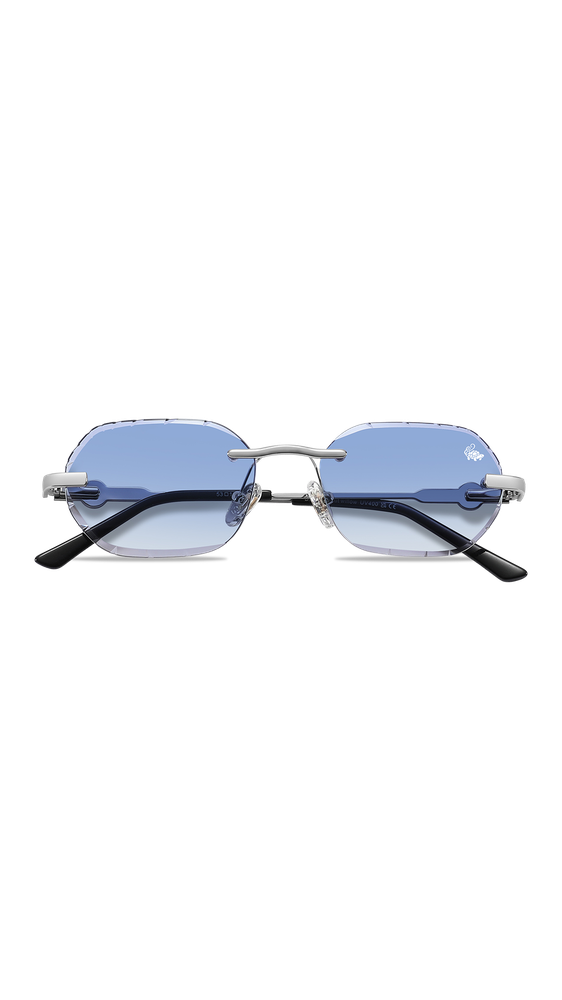 Diamond Cut Willow Blue | Silver