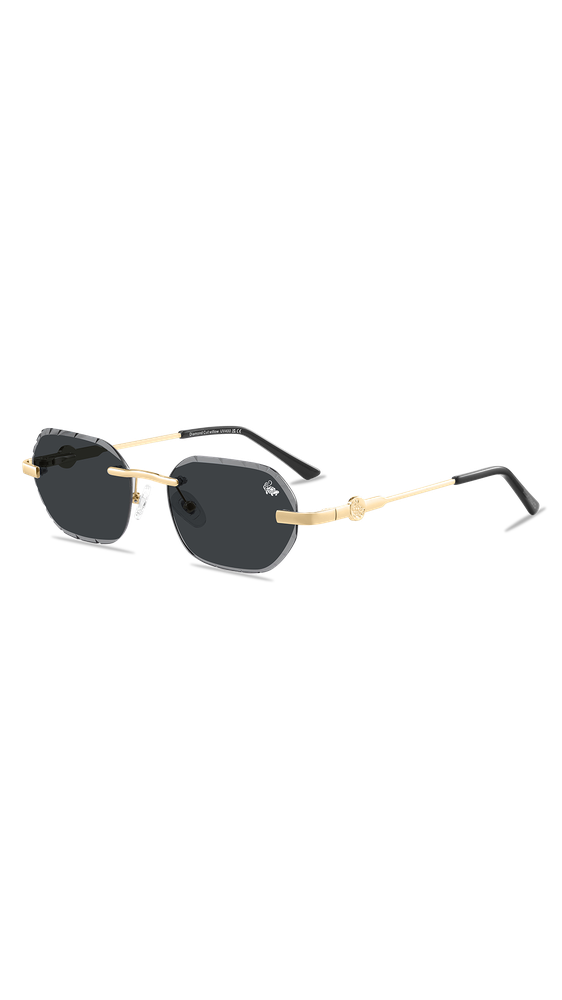 Diamond Cut Willow Black | Gold