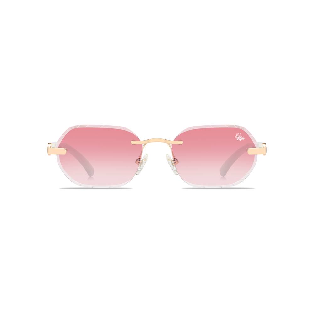 Diamond Cut Willow White Burnt Red | Gold