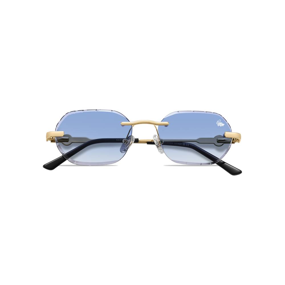 Diamond Cut Willow Blue | Gold