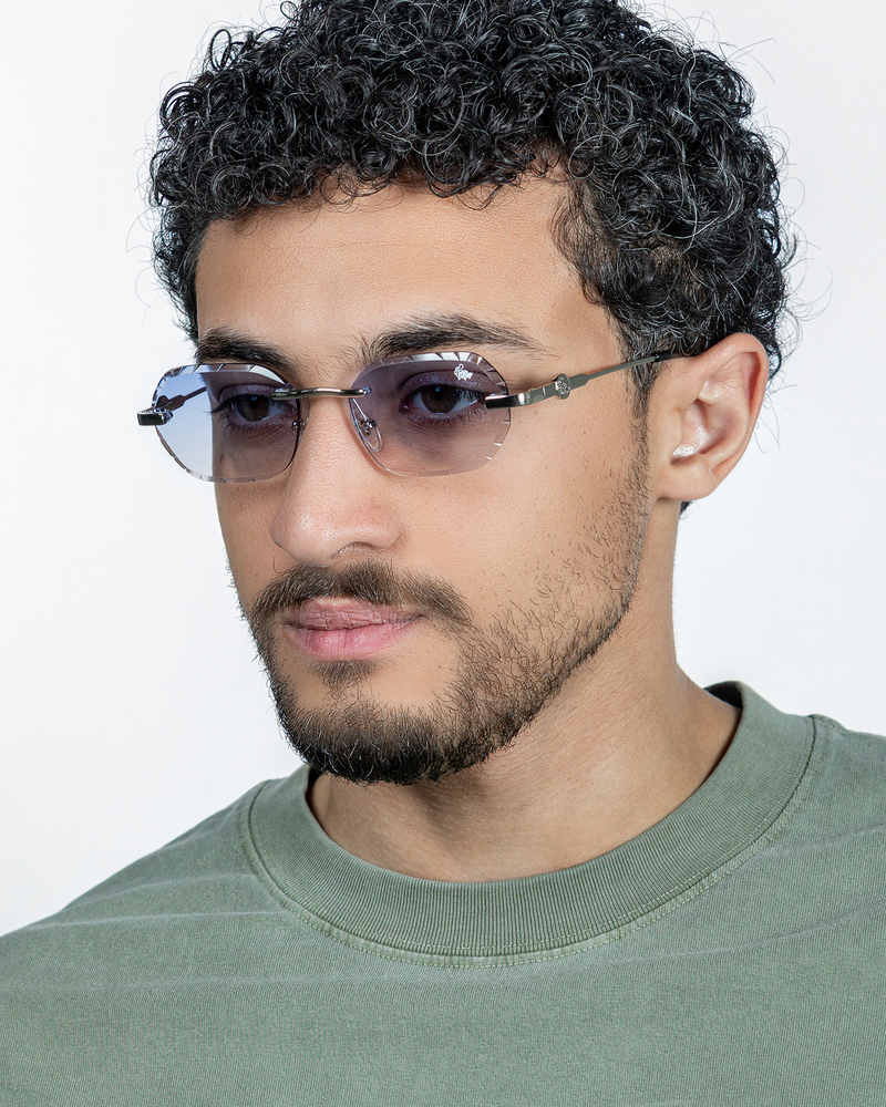 Diamond Cut Willow Blue | Silver