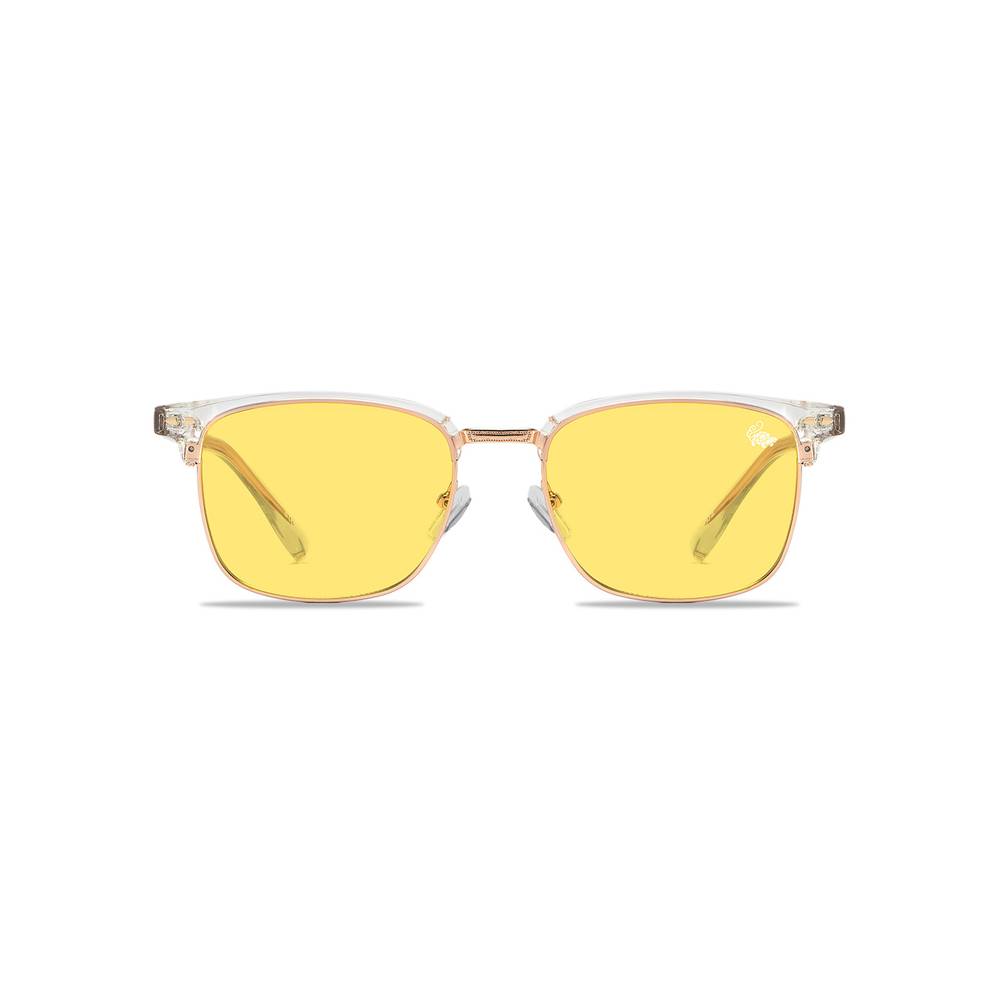 Clubmaster Transparent | Yellow Anti Blue
