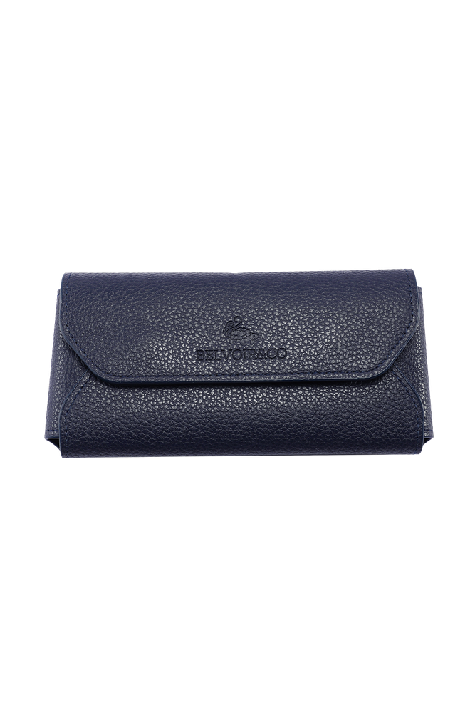 NAVY BLUE LEATHER CASE