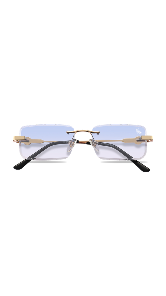 Diamond Cut Hampton Blue | Gold